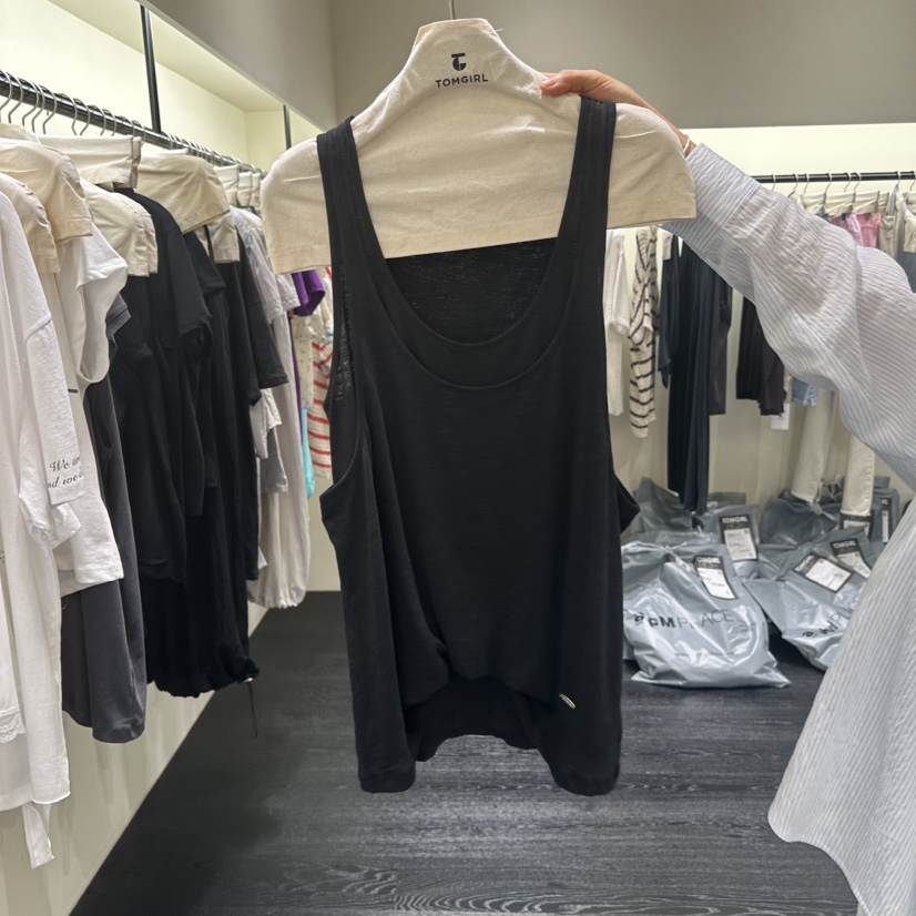 TOMGIRL韓國直郵女裝新品真品熱賣人氣26夏季吊帶背心假兩件TOMGIRL吊帶/背心圖色3