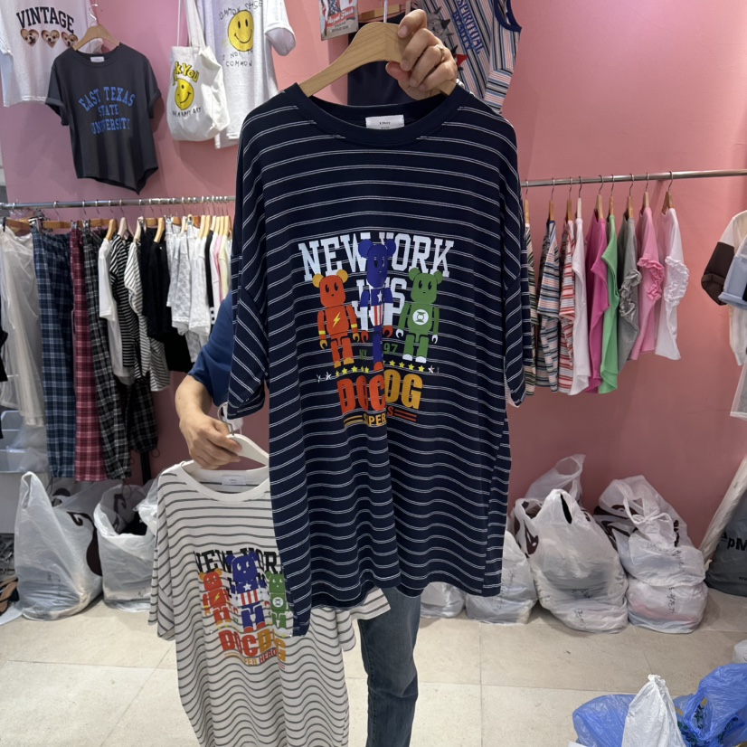 K STORY韓國直郵女裝新品人氣時尚26春夏真品休閑熱賣T恤K STORYT恤圖色2