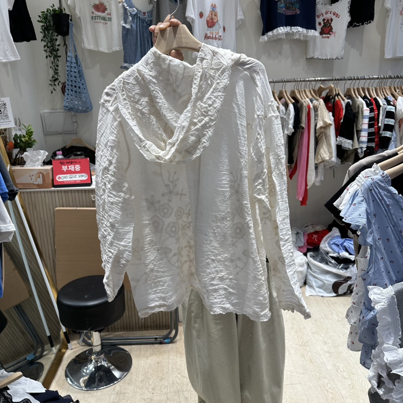 UNDERSTAR_VINTAGE東大門實拍女士新款熱賣襯衫蕾絲衫連帽衫蕾絲UNDERSTAR_VINTAGE襯衫/蕾絲衫