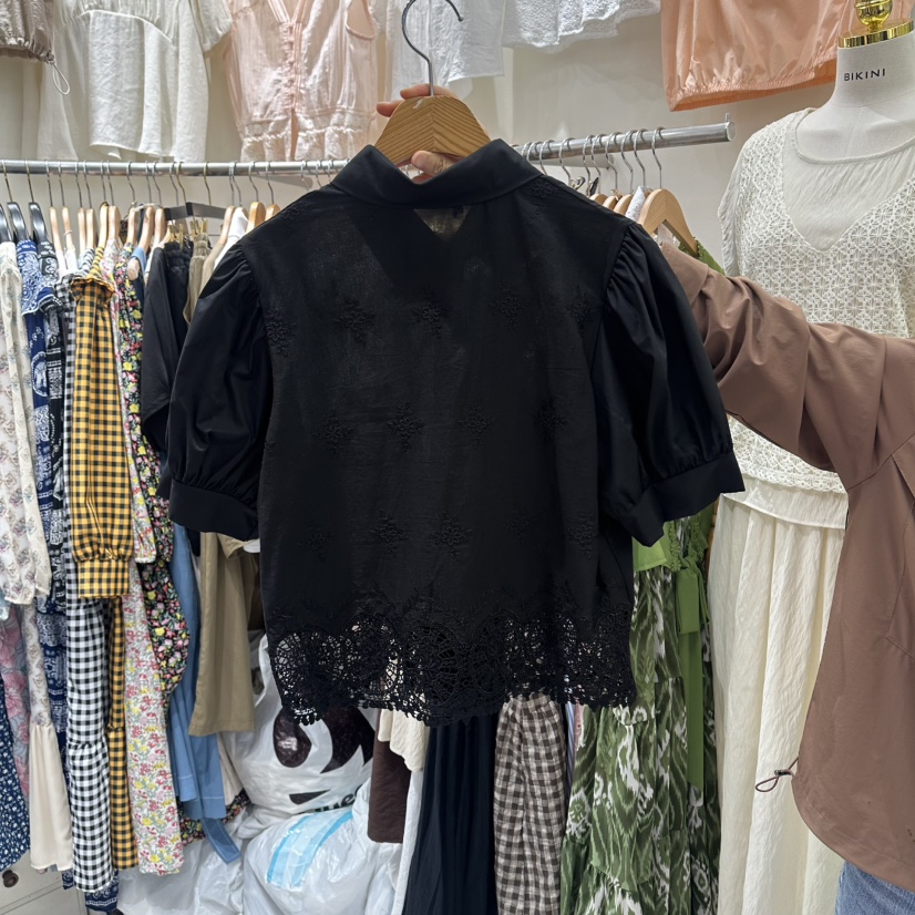 BIKINI韓國直郵女裝新品休閑職業時尚人氣推薦襯衫蕾絲衫BIKINI襯衫/蕾絲衫