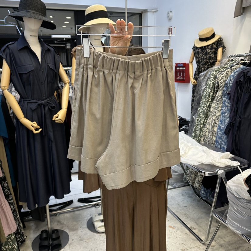 MARIGOLD東大門直郵女士新品推薦休閑人氣26春夏短褲褶皺MARIGOLD短褲