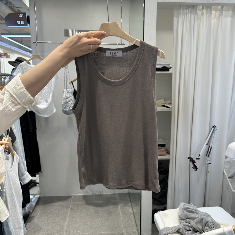 ELAN韓國直郵女裝新品時尚真品人氣推薦吊帶背心柔軟無袖ELAN吊帶/背心圖色2