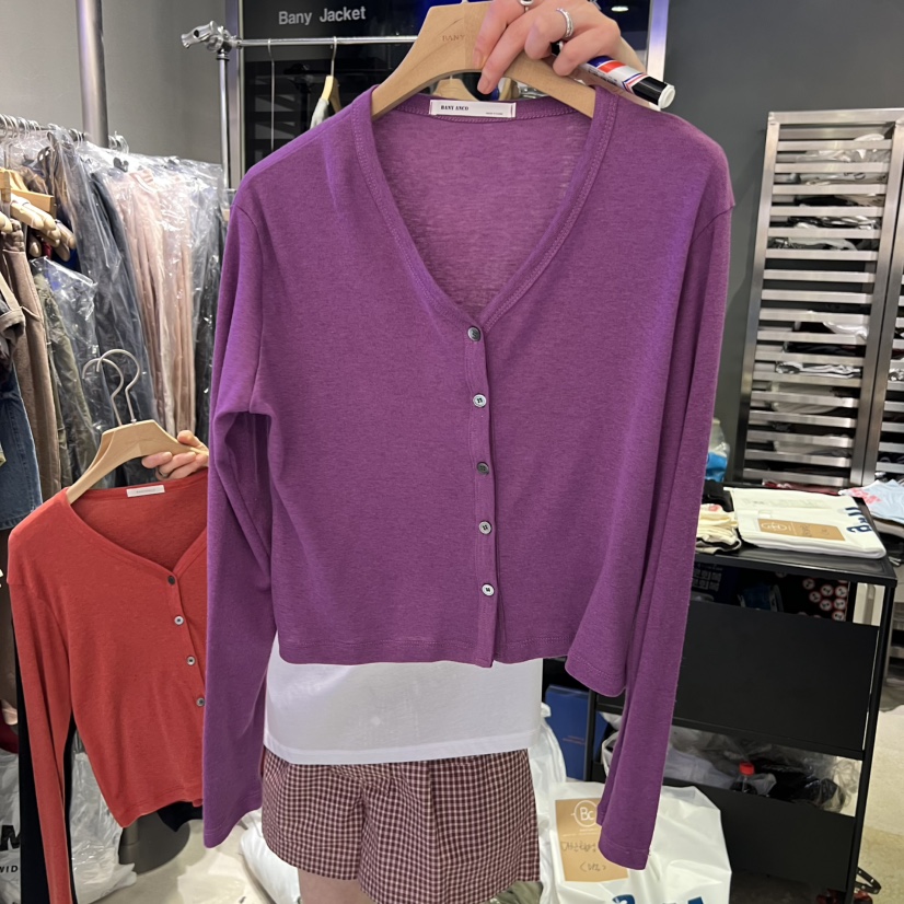 BANY ANCO韓國代購女裝新款26夏季推薦時尚開衫短款開衫BANY ANCO開衫圖色3