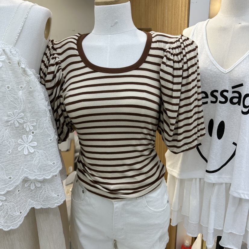 SAGE BRUSH東大門代購女士新品職業26春夏推薦真品人氣T恤SAGE BRUSHT恤圖色1