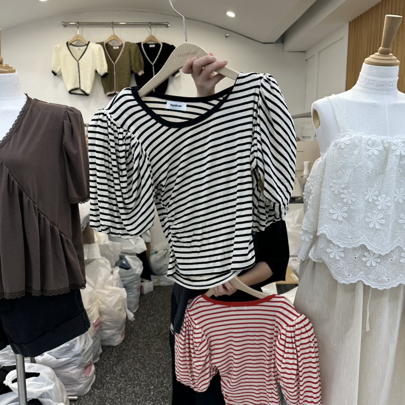 SAGE BRUSH東大門代購女士新品職業26春夏推薦真品人氣T恤SAGE BRUSHT恤圖色3