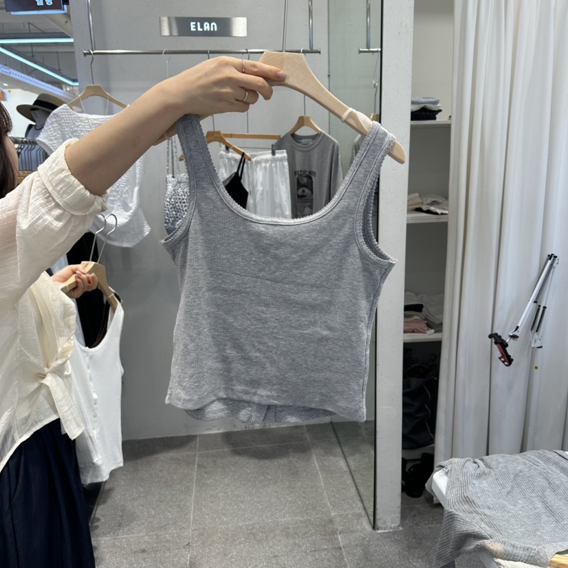ELAN東大門實拍女士新款真品人氣職業26春夏熱賣吊帶背心ELAN吊帶/背心