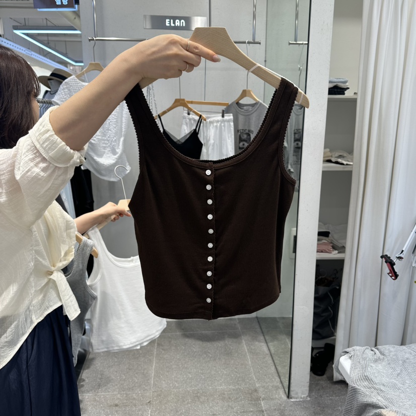 ELAN東大門實拍女士新款真品人氣職業26春夏熱賣吊帶背心ELAN吊帶/背心圖色2