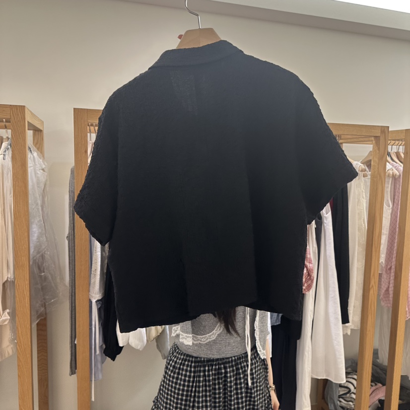 TIZZI韓國直郵女裝新款26夏季真品推薦人氣休閑襯衫蕾絲衫TIZZI襯衫/蕾絲衫