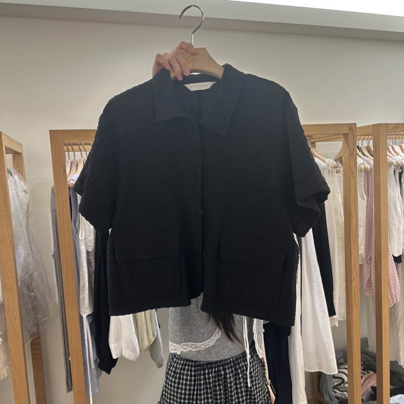 TIZZI韓國直郵女裝新款26夏季真品推薦人氣休閑襯衫蕾絲衫TIZZI襯衫/蕾絲衫圖色2
