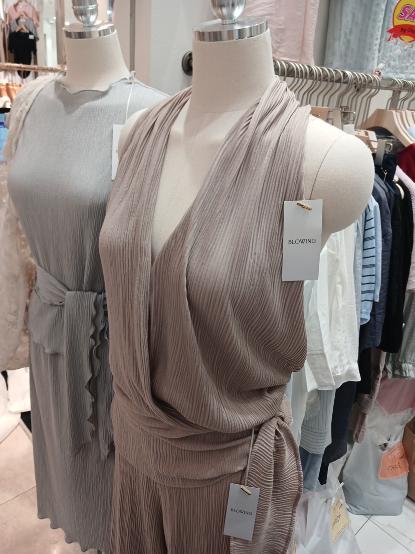 BLOWING韓國代購女士新品熱賣休閑人氣推薦吊帶背心褶裥無袖BLOWING-2件起吊帶/背心
