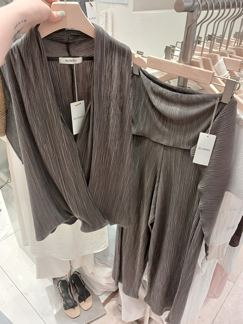 BLOWING韓國代購女士新品熱賣休閑人氣推薦吊帶背心褶裥無袖BLOWING-2件起吊帶/背心