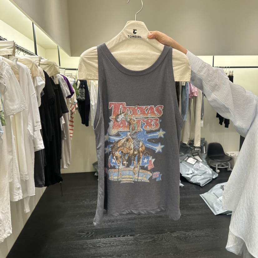 TOMGIRL韓國直郵女裝新款休閑真品人氣26夏季時尚吊帶背心TOMGIRL吊帶/背心圖色2
