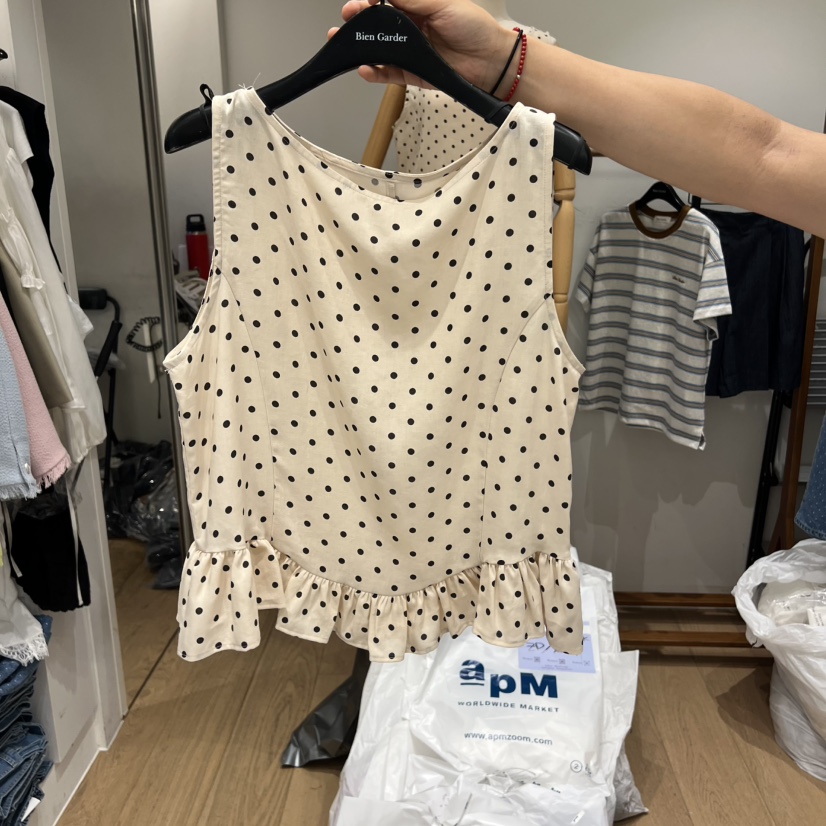 BIEN GARDER東大門實拍女士新品時尚人氣熱賣吊帶背心無袖BIEN GARDER吊帶/背心圖色1