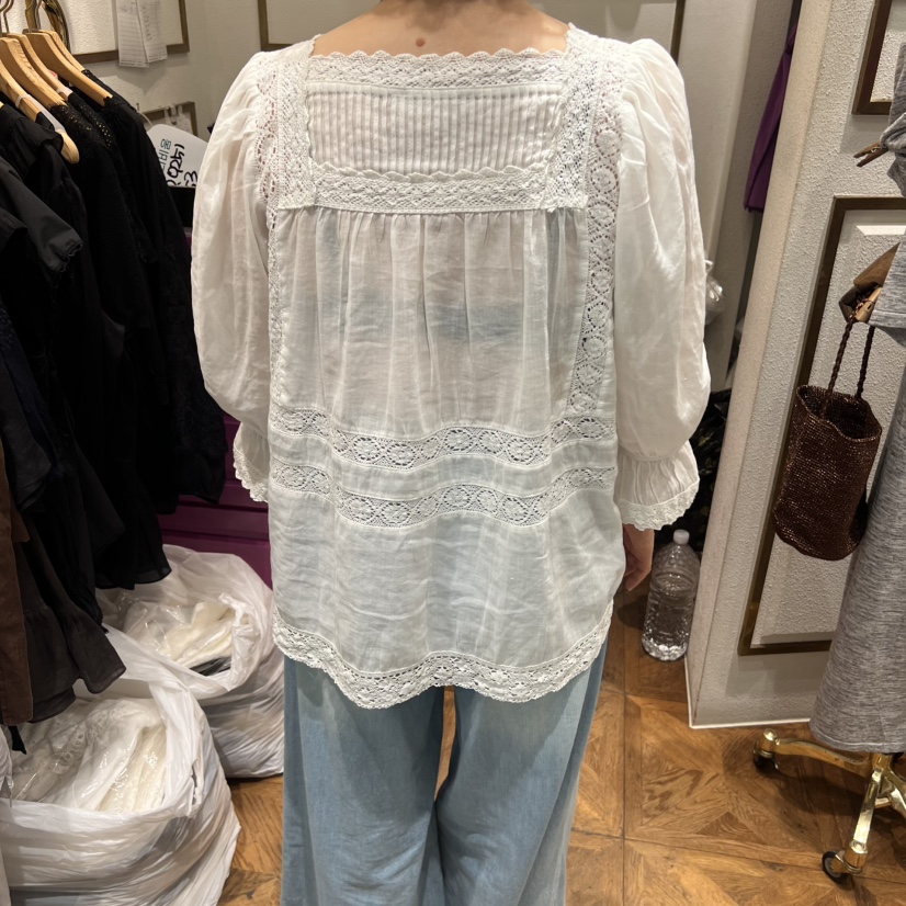 LAUNDRY東大門實拍女裝新款真品26春夏時尚休閑襯衫蕾絲衫LAUNDRY襯衫/蕾絲衫