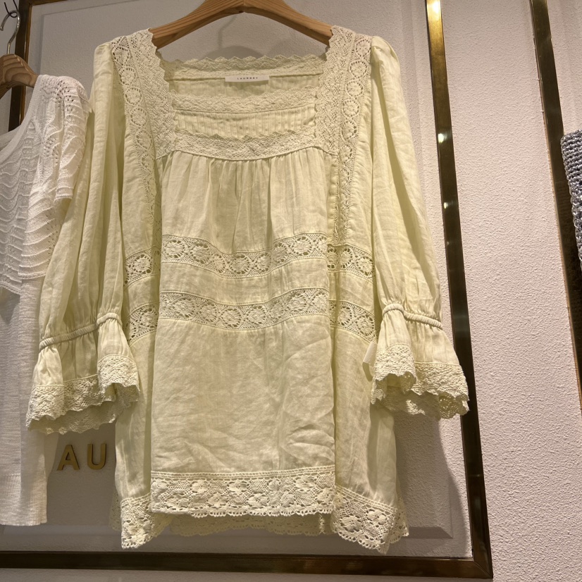 LAUNDRY東大門實拍女裝新款真品26春夏時尚休閑襯衫蕾絲衫LAUNDRY襯衫/蕾絲衫圖色1