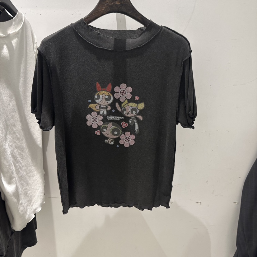 JANE BIRKIN東大門代購女士新品人氣時尚熱賣職業26春夏T恤JANE BIRKIN設計師品牌T恤圖色2