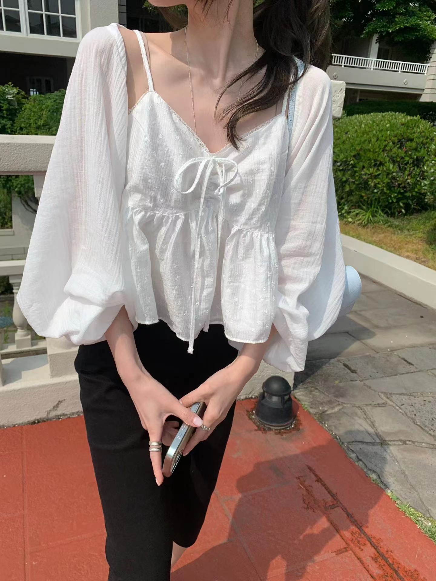 MELLOUNGE-멜라운지-T東大門實拍女士新款推薦吊帶背心MELLOUNGE-2件起吊帶/背心