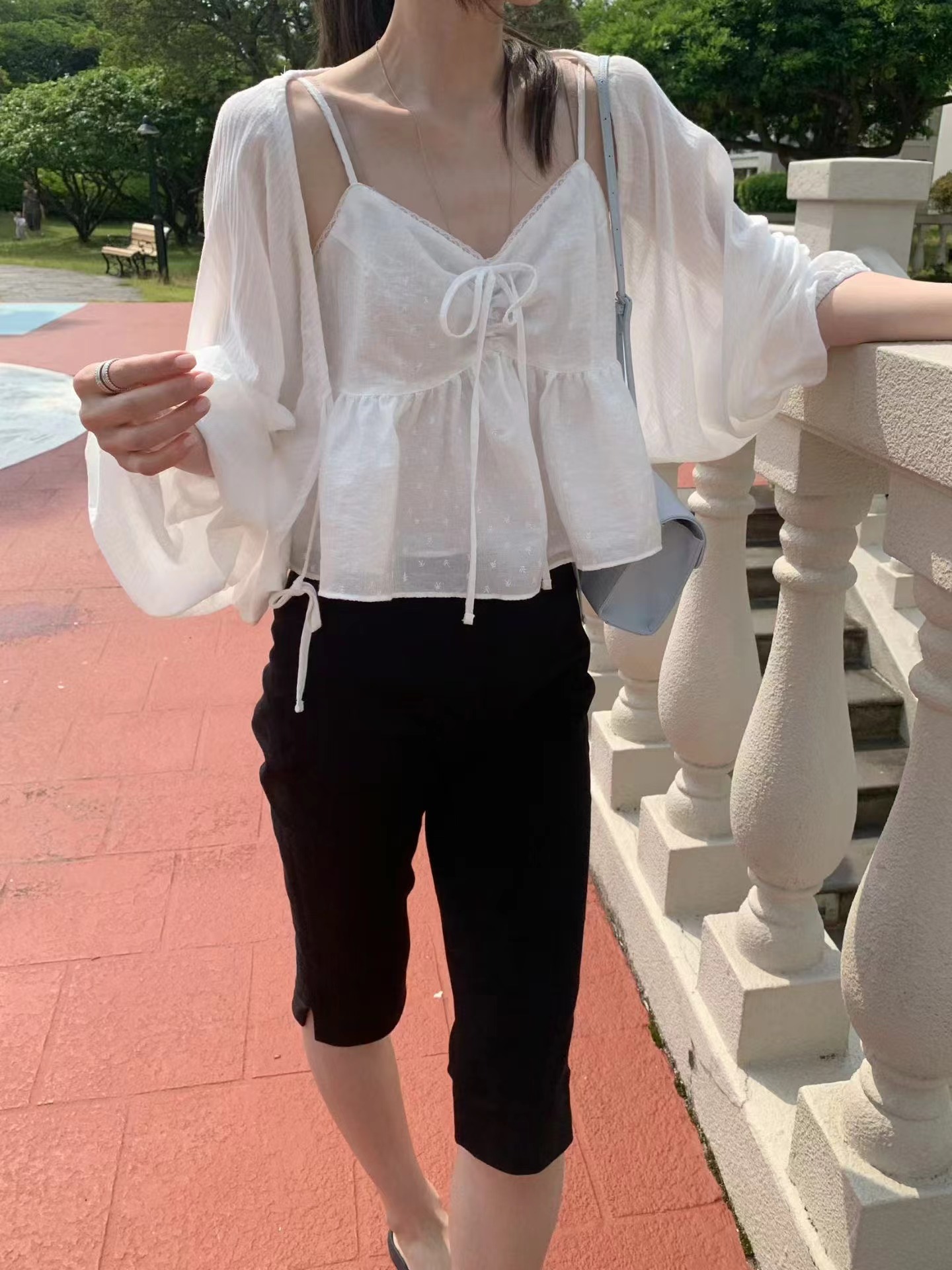 MELLOUNGE-멜라운지-T東大門實拍女士新款推薦吊帶背心MELLOUNGE-2件起吊帶/背心