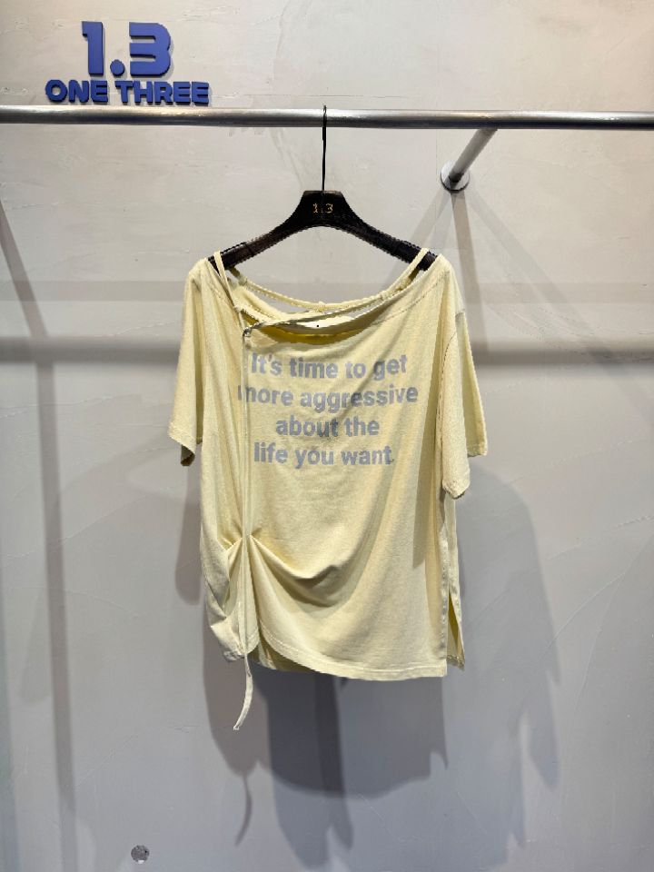 1.3東大門代購女士新品休閑真品人氣職業時尚熱賣26春夏T恤1.3_ONE THREET恤圖色3
