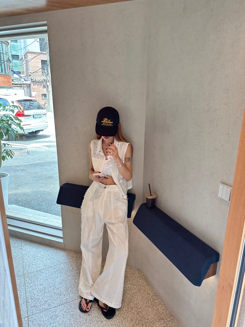 ZEROZERO東大門直郵女裝新品職業真品推薦熱賣休閑褲流蘇ZEROZERO休閑褲
