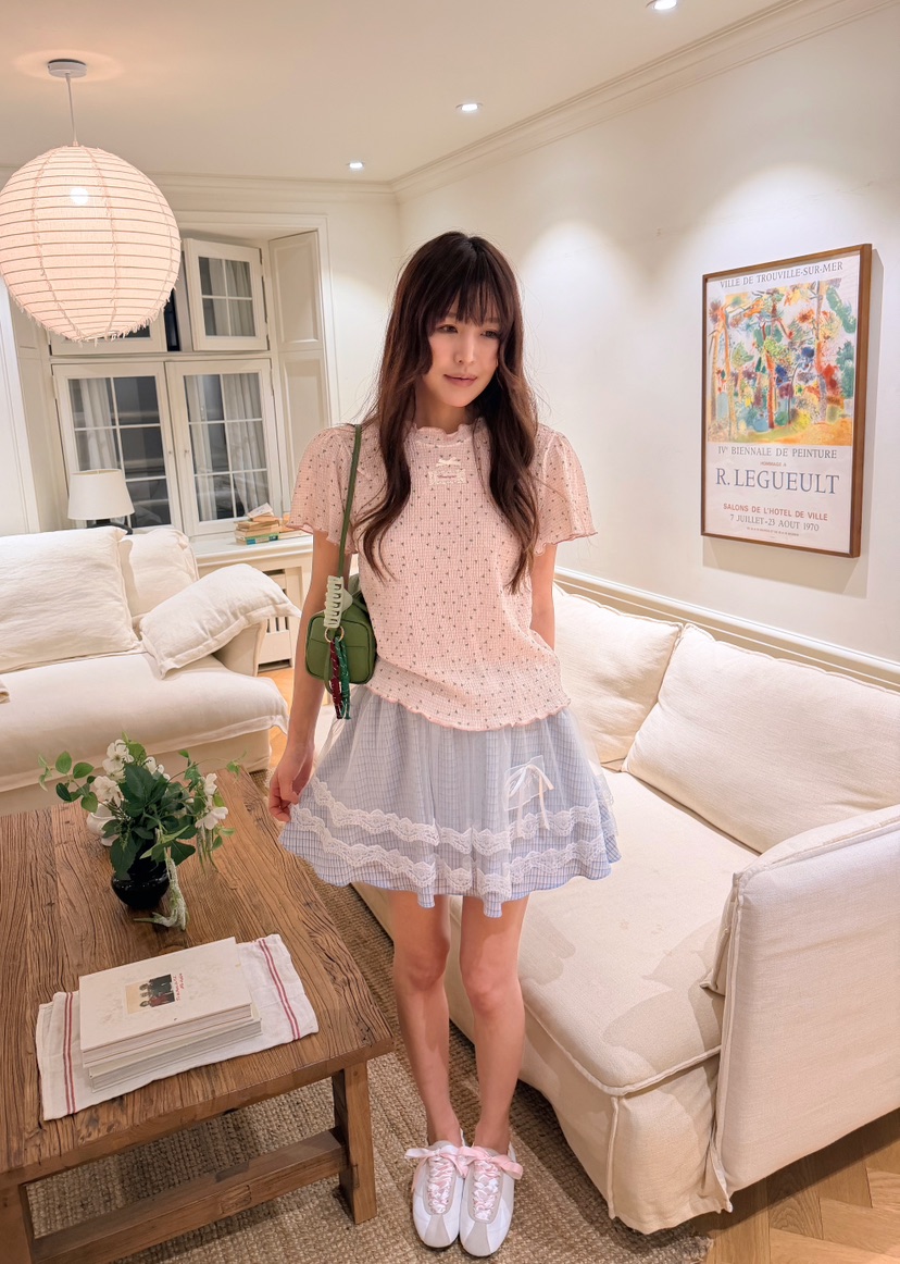 BOUTIQUE-L東大門實拍女士新款休閑真品推薦26春夏T恤花朵BOUTIQUE-LT恤