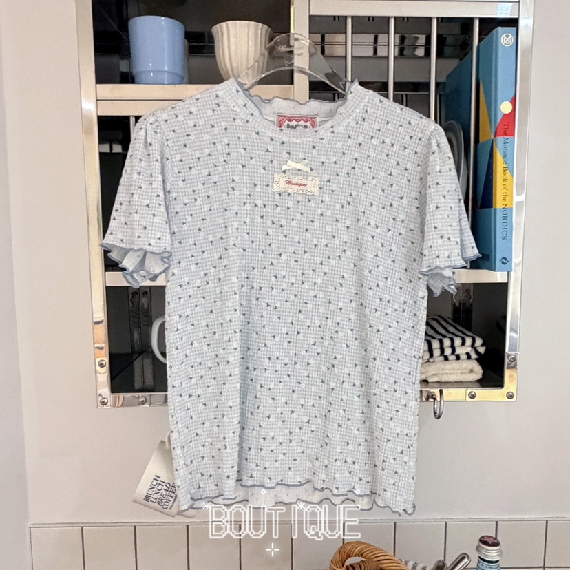 BOUTIQUE-L東大門實拍女士新款休閑真品推薦26春夏T恤花朵BOUTIQUE-LT恤圖色2