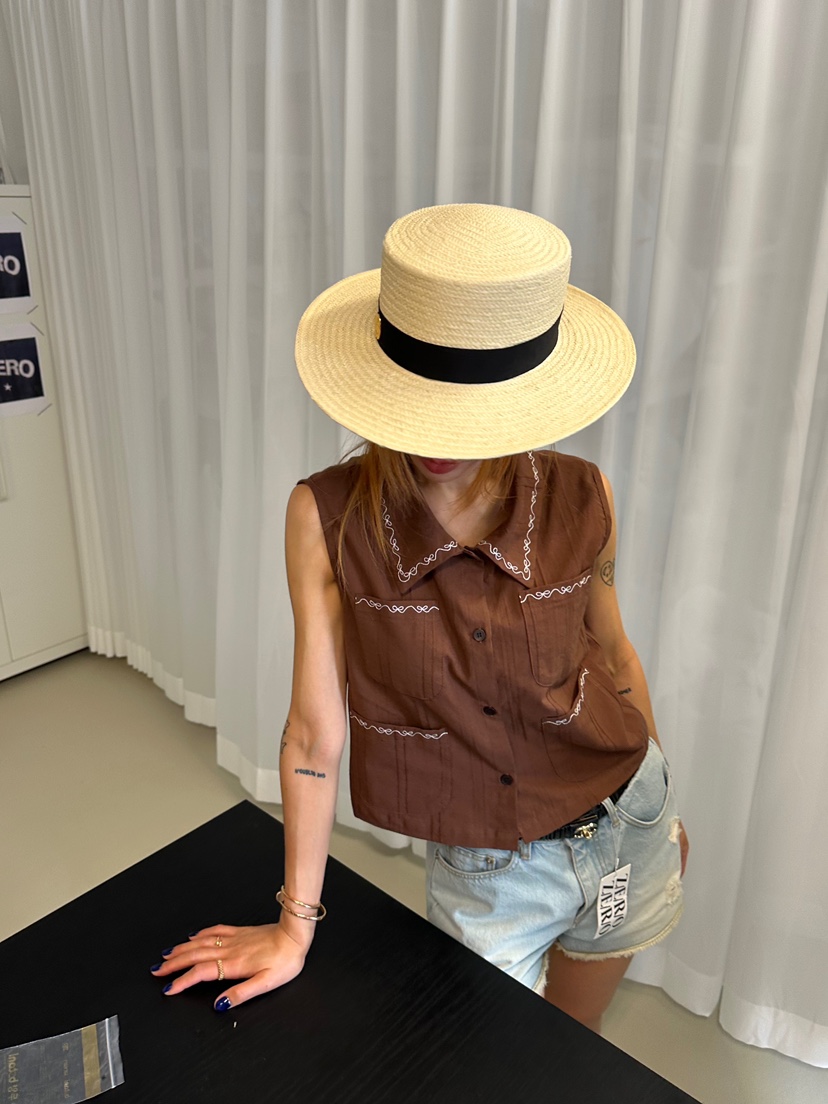 ZEROZERO韓國直郵女士新品26春夏推薦職業休閑真品馬甲刺繡ZEROZERO馬甲圖色1