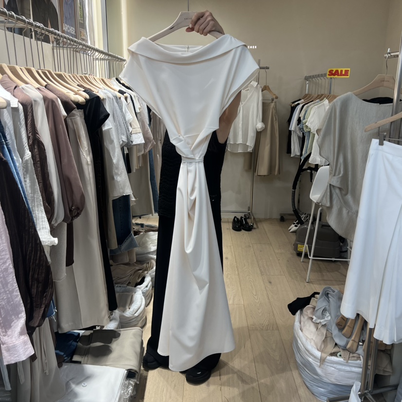 ARCHER韓國直郵女士新款休閑真品26春夏推薦連衣裙OPS船領ARCHER連衣裙圖色1