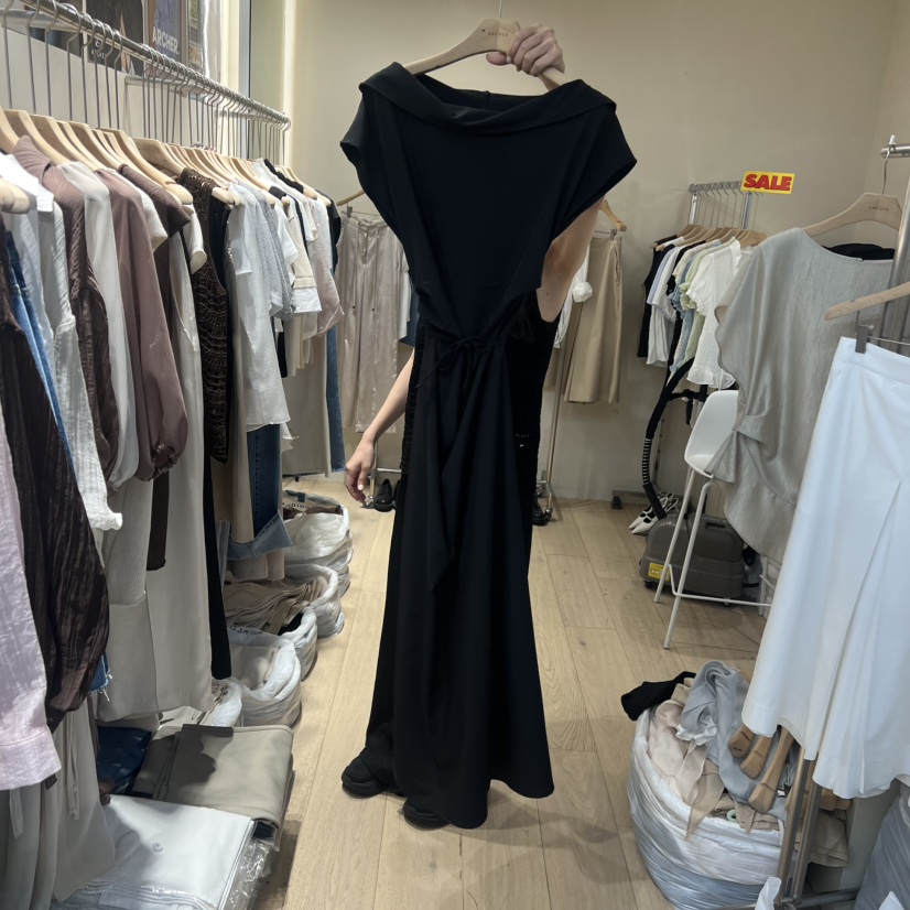 ARCHER韓國直郵女士新款休閑真品26春夏推薦連衣裙OPS船領ARCHER連衣裙圖色2
