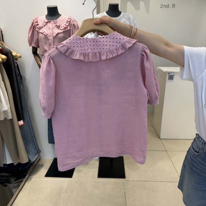 2nd B-S東大門直郵女裝新品職業推薦人氣休閑襯衫蕾絲衫2nd B-S襯衫/蕾絲衫