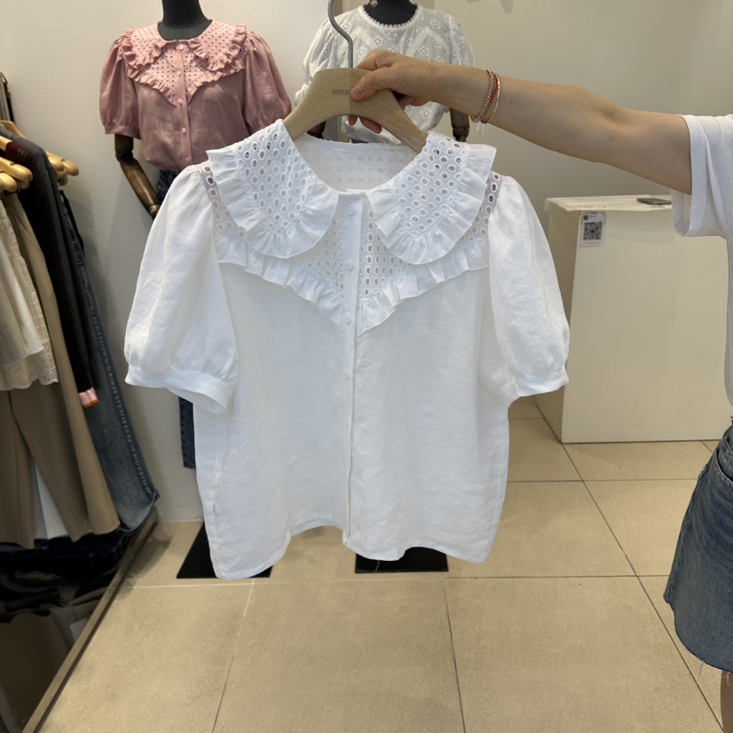 2nd B-S東大門直郵女裝新品職業推薦人氣休閑襯衫蕾絲衫2nd B-S襯衫/蕾絲衫圖色1