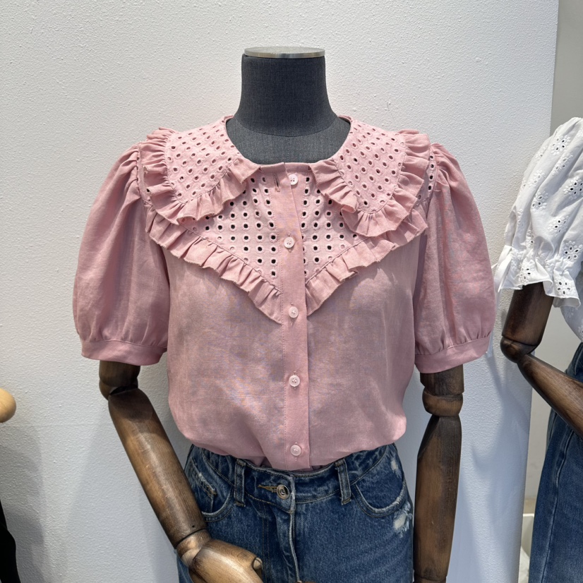 2nd B-S東大門直郵女裝新品職業推薦人氣休閑襯衫蕾絲衫2nd B-S襯衫/蕾絲衫圖色2