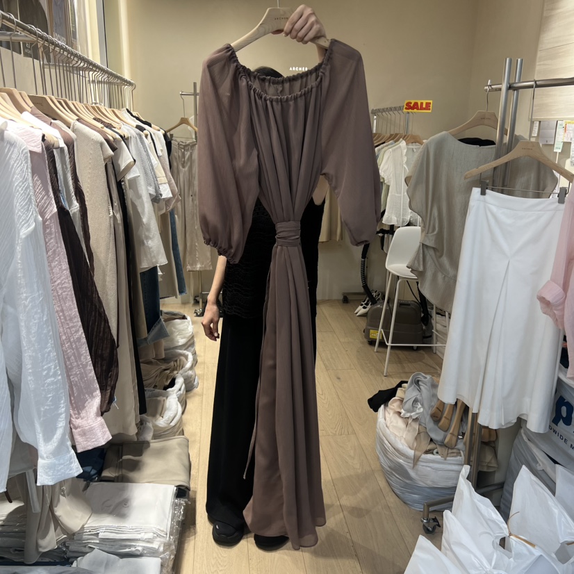 ARCHER東大門實拍女裝新品職業26春夏時尚推薦休閑連衣裙OPSARCHER連衣裙圖色2