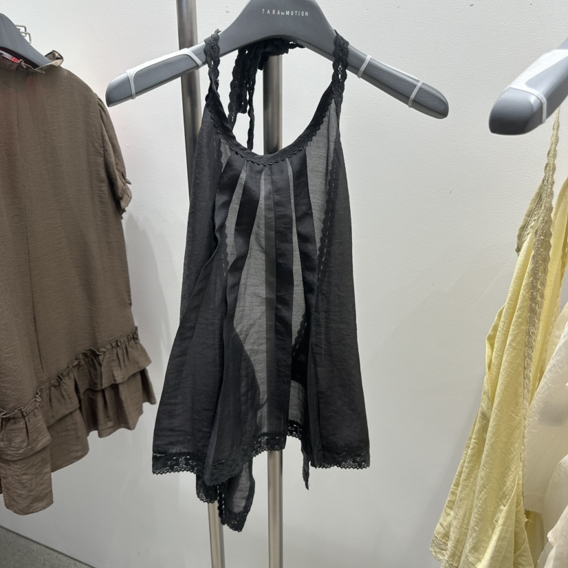 TARABY MOTION東大門代購女士新品休閑真品吊帶背心褶裥TARABY MOTION吊帶/背心圖色2