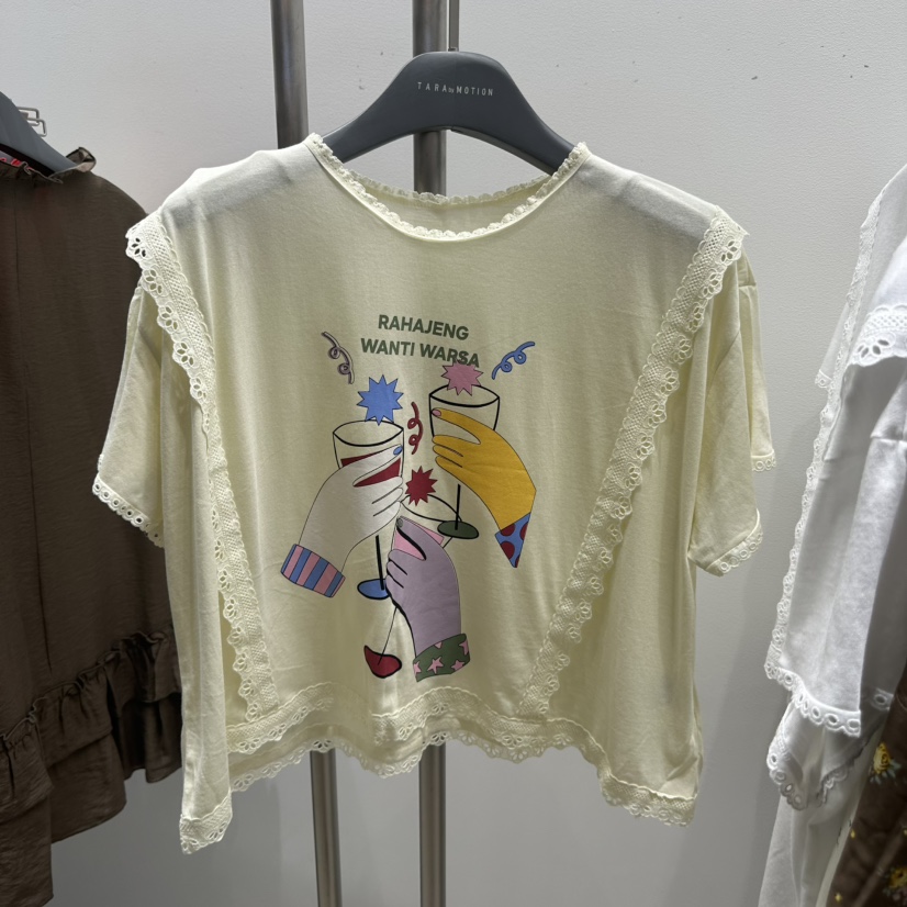 TARABY MOTION韓國代購女裝新款推薦休閑職業時尚熱賣T恤TARABY MOTIONT恤圖色2