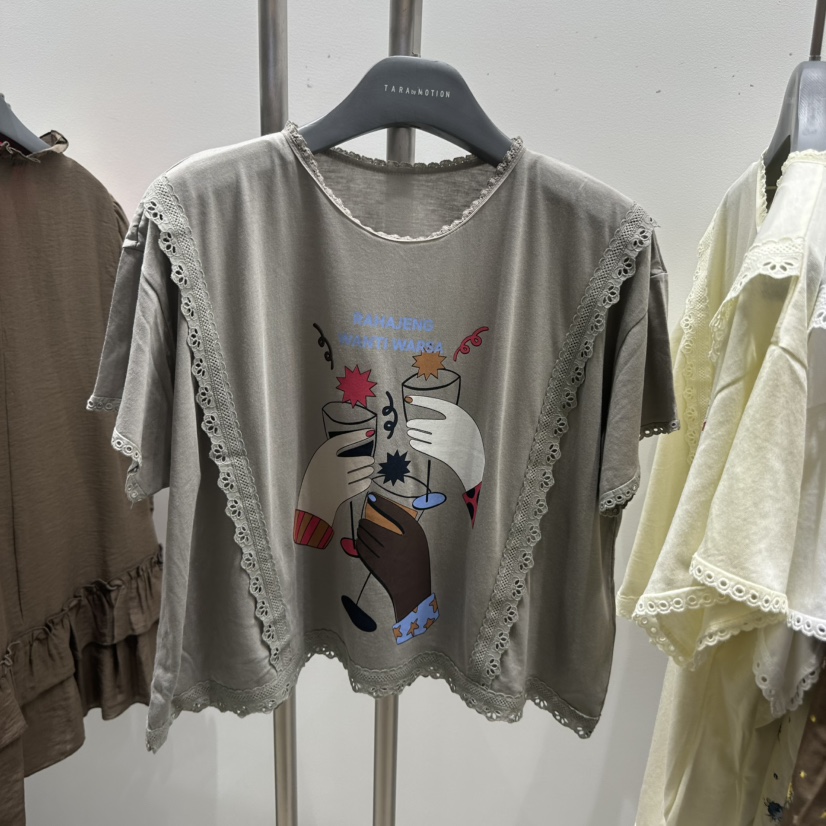 TARABY MOTION韓國代購女裝新款推薦休閑職業時尚熱賣T恤TARABY MOTIONT恤圖色3