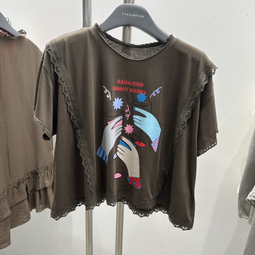 TARABY MOTION韓國代購女裝新款推薦休閑職業時尚熱賣T恤TARABY MOTIONT恤圖色4