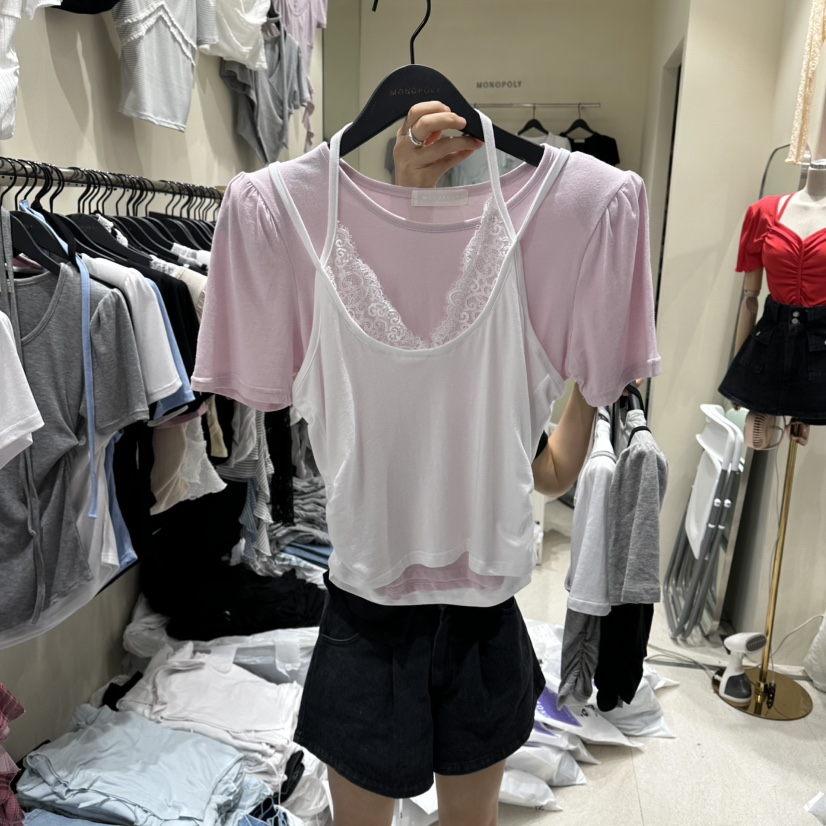 MONOPOLY韓國代購女裝新款熱賣休閑職業真品時尚推薦人氣T恤MONO_POLYT恤圖色1