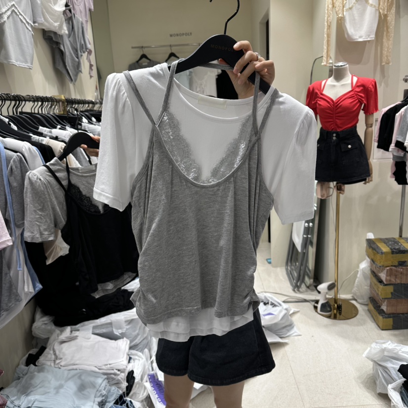 MONOPOLY韓國代購女裝新款熱賣休閑職業真品時尚推薦人氣T恤MONO_POLYT恤圖色2
