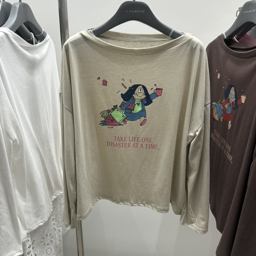 TARABY MOTION東大門實拍女裝新款職業熱賣26春夏長袖T恤TARABY MOTION長袖T恤圖色3