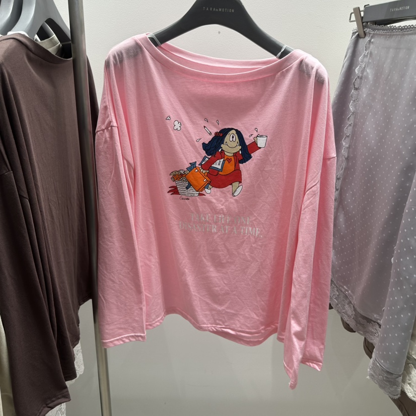 TARABY MOTION東大門實拍女裝新款職業熱賣26春夏長袖T恤TARABY MOTION長袖T恤圖色4