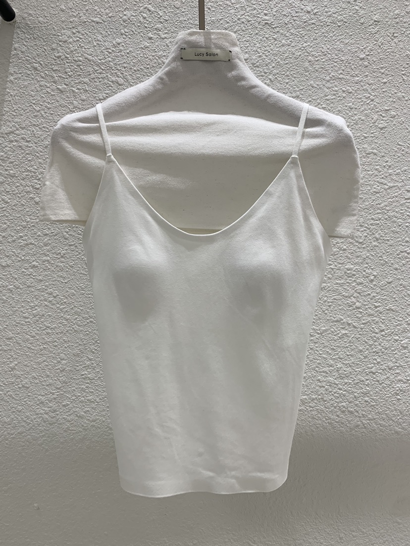 LUCY SALON韓國代購女裝新款休閑時尚熱賣吊帶背心花朵無袖LUCY SALON吊帶/背心圖色1