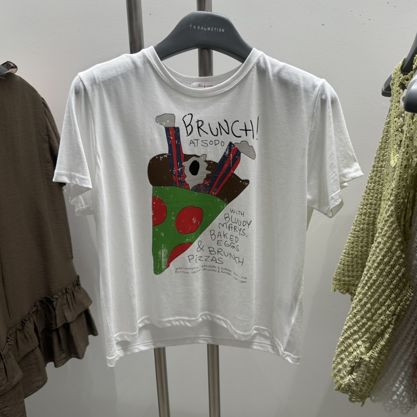 TARABY MOTION韓國直郵女士新品26春夏時尚真品休閑推薦T恤TARABY MOTIONT恤圖色1