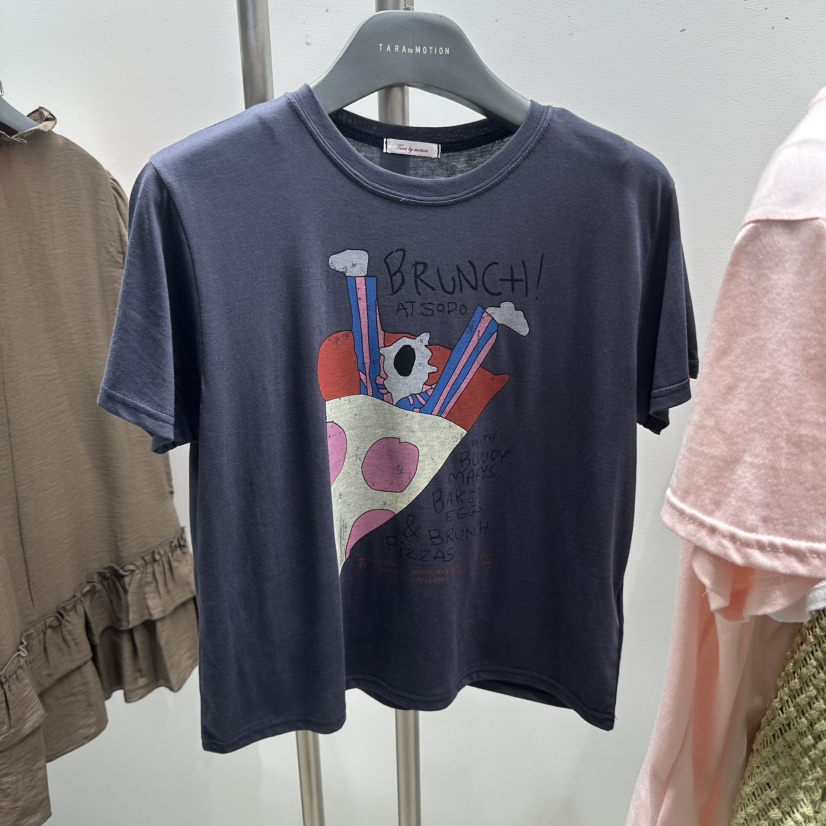 TARABY MOTION韓國直郵女士新品26春夏時尚真品休閑推薦T恤TARABY MOTIONT恤圖色3