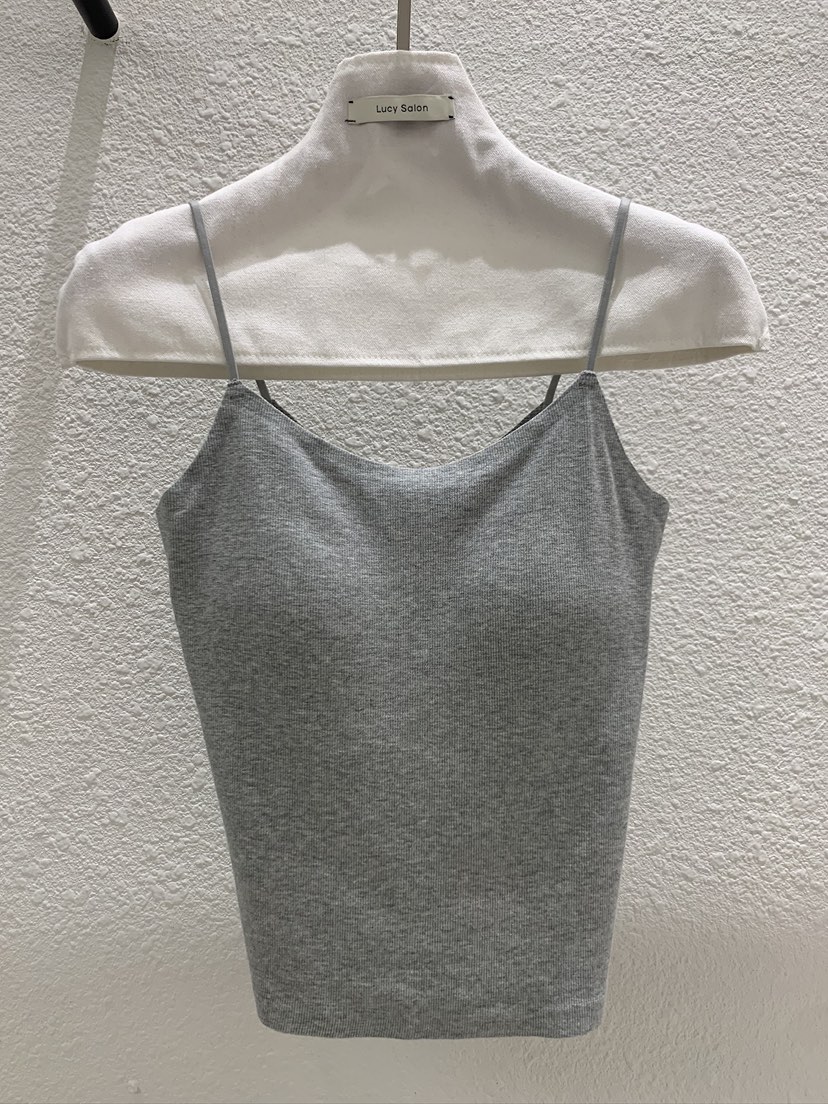 LUCY SALON韓國代購女裝新款休閑熱賣推薦26春夏吊帶背心羅紋LUCY SALON吊帶/背心圖色3