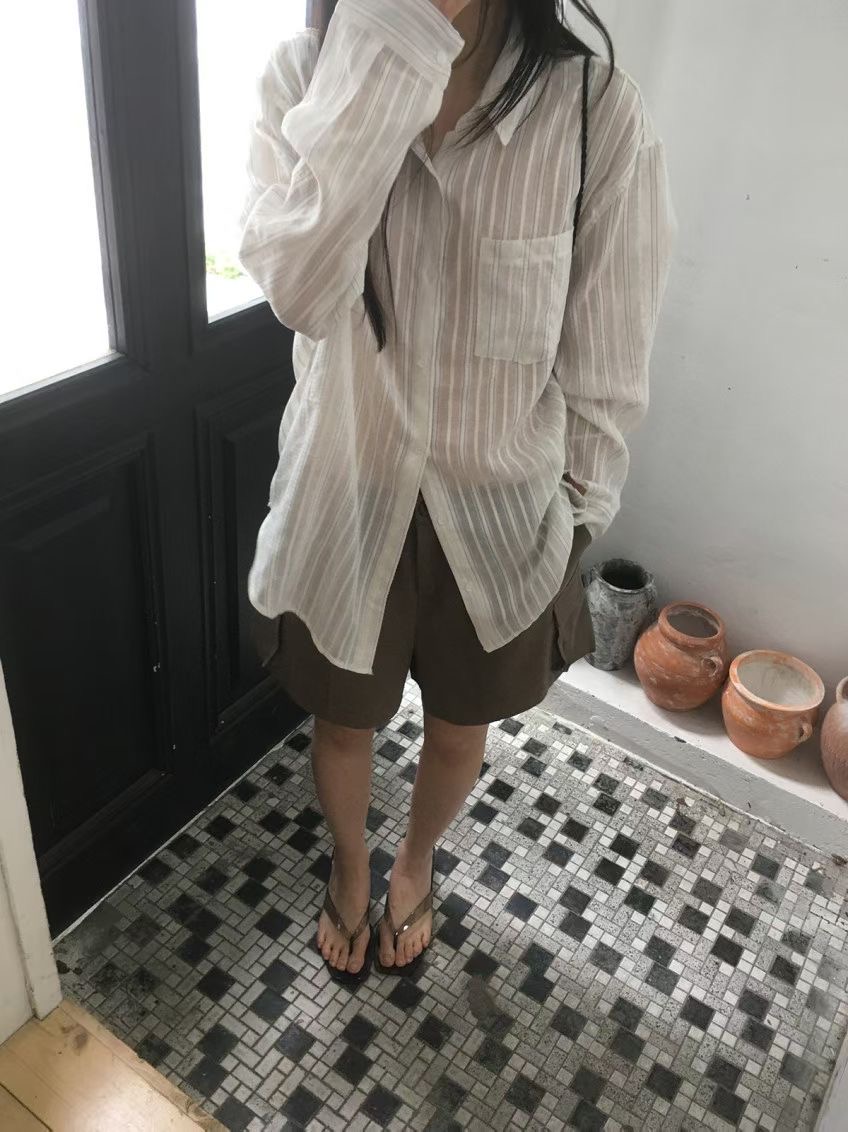 ONEMORETHING/GAMGAK東大門直郵女士新品職業襯衫蕾絲衫ONEMORETHING/GAMGAK襯衫/蕾絲衫