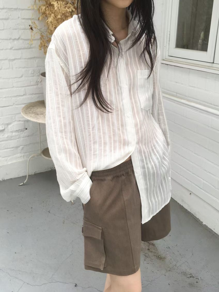 ONEMORETHING/GAMGAK東大門直郵女士新品職業襯衫蕾絲衫ONEMORETHING/GAMGAK襯衫/蕾絲衫