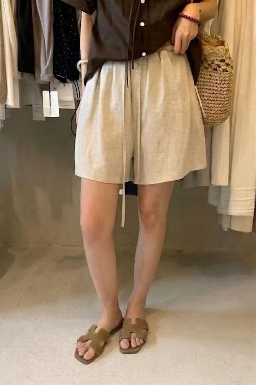 ONEMORETHING/GAMGAK東大門直郵女裝新品人氣休閑短褲紐扣ONEMORETHING/GAMGAK短褲圖色3