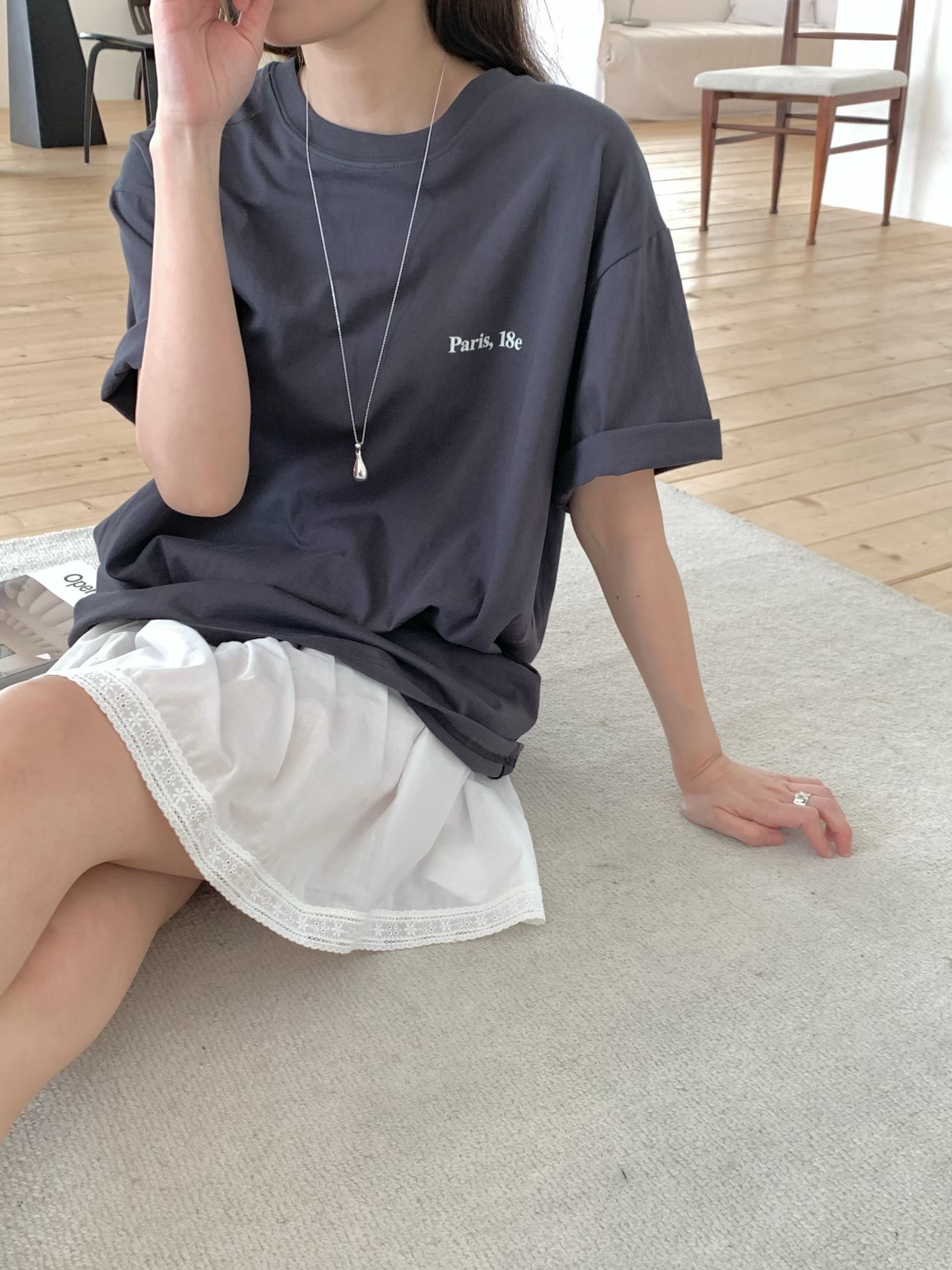 ONEMORETHING/GAMGAK韓國代購女裝新款推薦人氣時尚休閑T恤ONEMORETHING/GAMGAKT恤