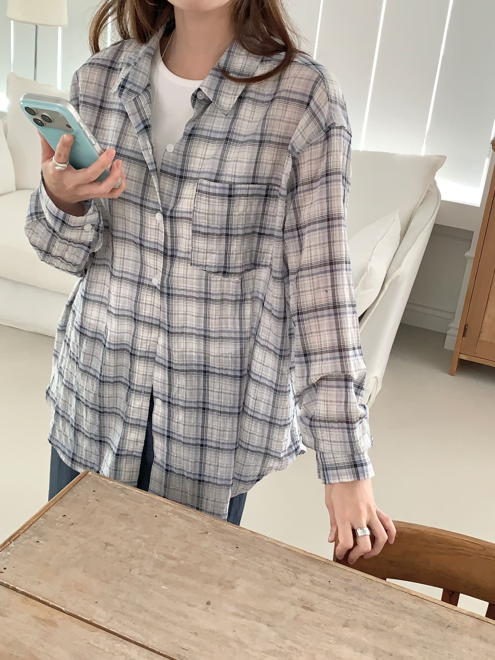 ONEMORETHING/GAMGAK東大門代購女士新款26春夏襯衫蕾絲衫ONEMORETHING/GAMGAK襯衫/蕾絲衫圖色2